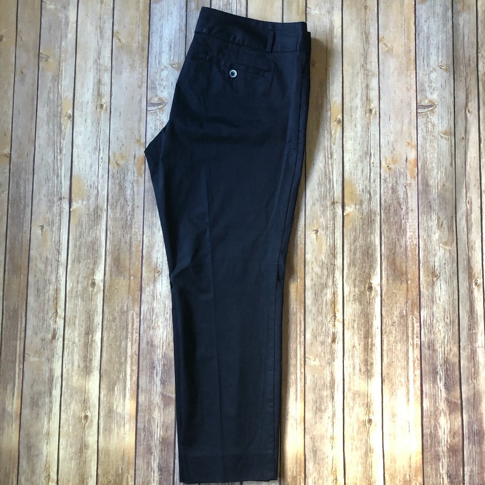 NWT The Limited Drew Fit Navy Sateen Dress Pant 14